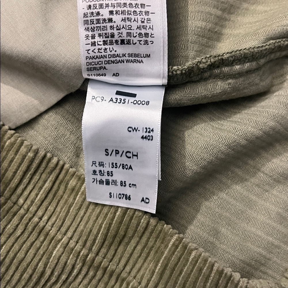 Levi's TULI CORDUROY MINI DRESS Green Size Small - Picture 12 of 15